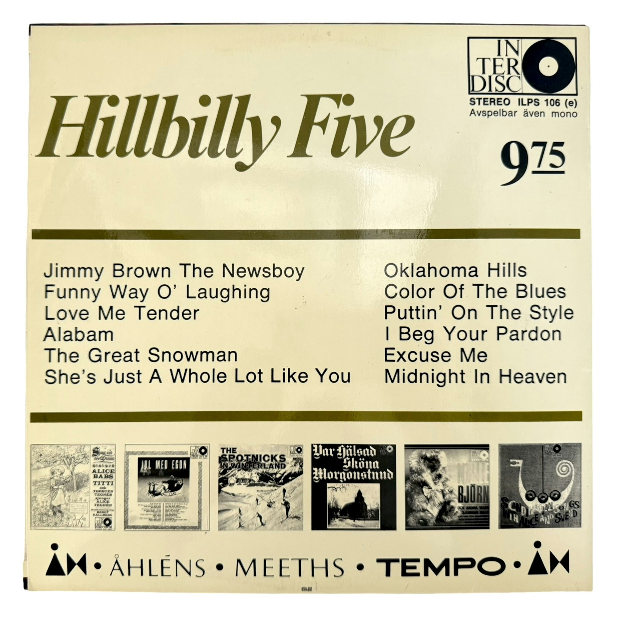 Hillbilly Five – Go Hootenanny With The Hillbilly Five, LP Vinyl