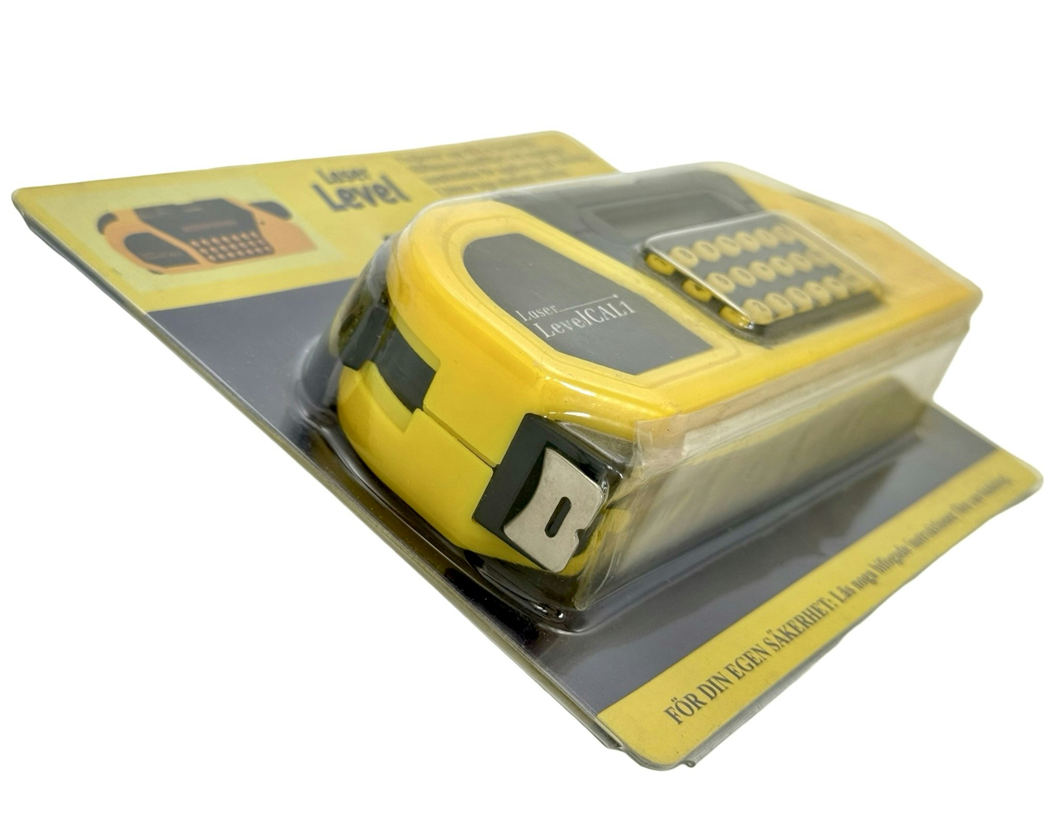 Laser Level CAL1, 3 i 1 lasermåttband lasermätare och integrerade vattenpass, Oanvänt