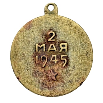 Sovjetisk medalj för erövringen av Berlin 2 maj 1945. USSR