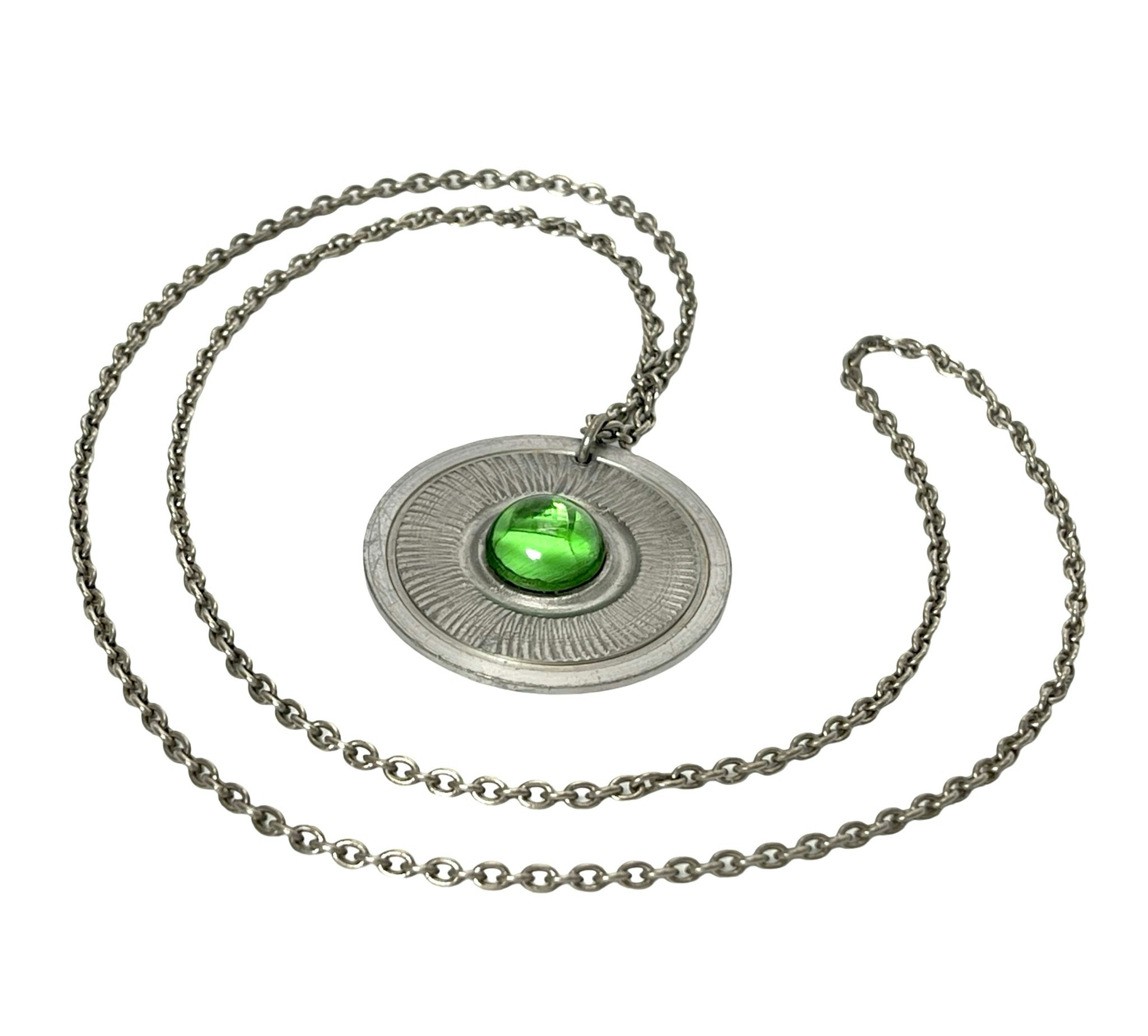 Vintage Halsband med hänge i tenn