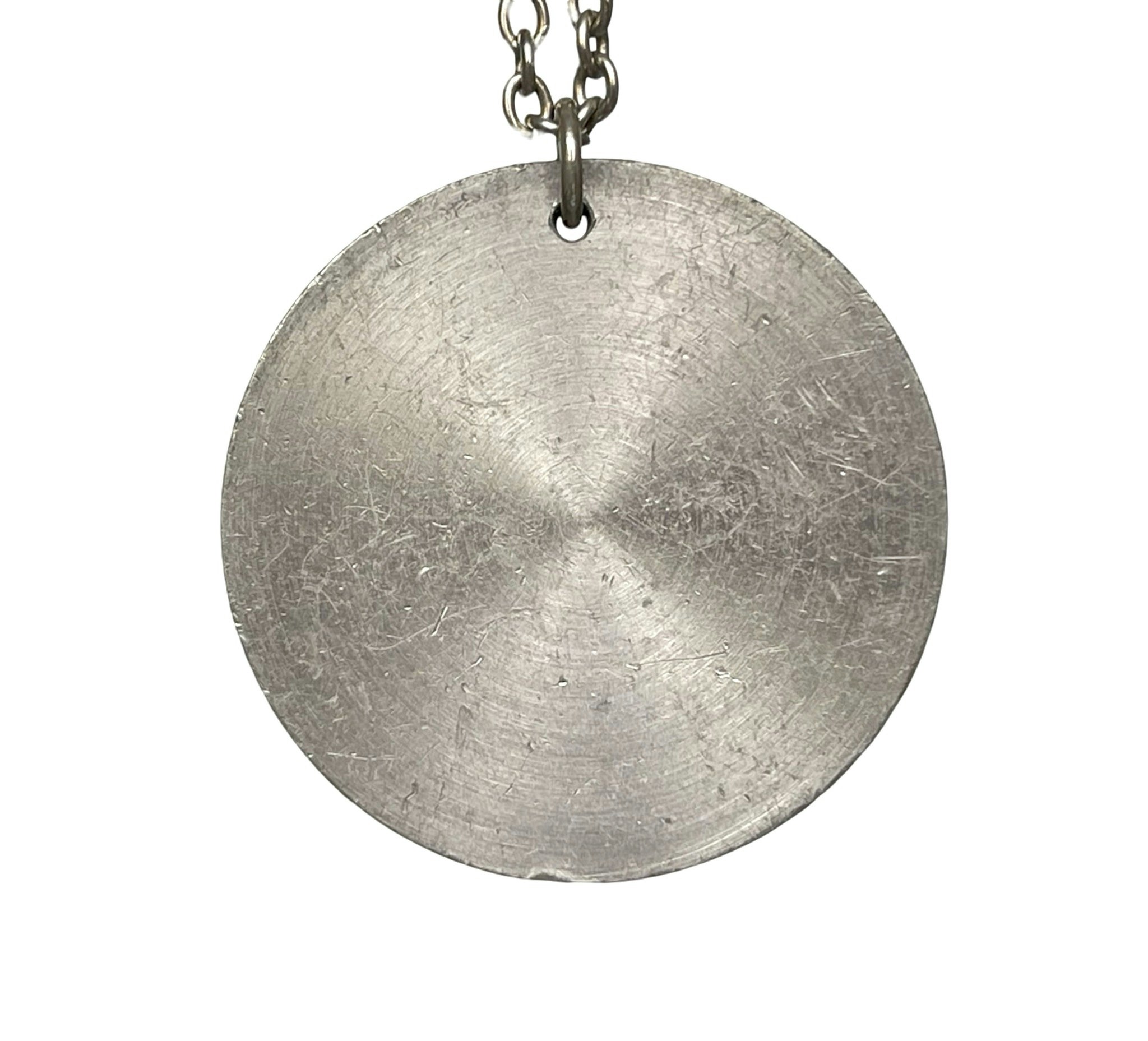 Vintage Halsband med hänge i tenn