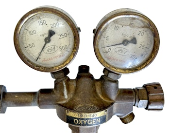 Vintage AGA Oxygen Regulator TMO-540 Gassvetsutrustning