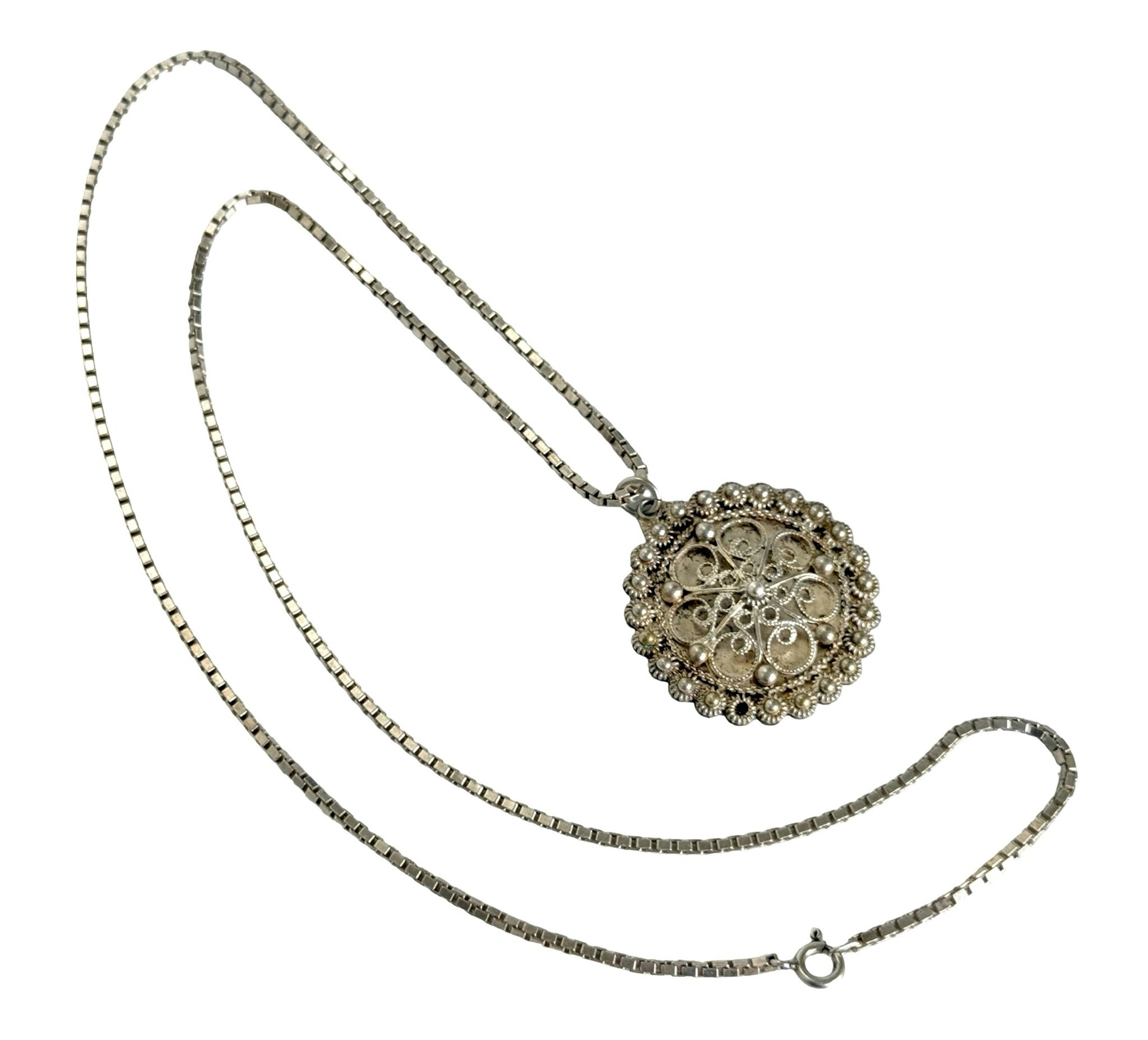 Vintage filigran Halsband silver 925/830