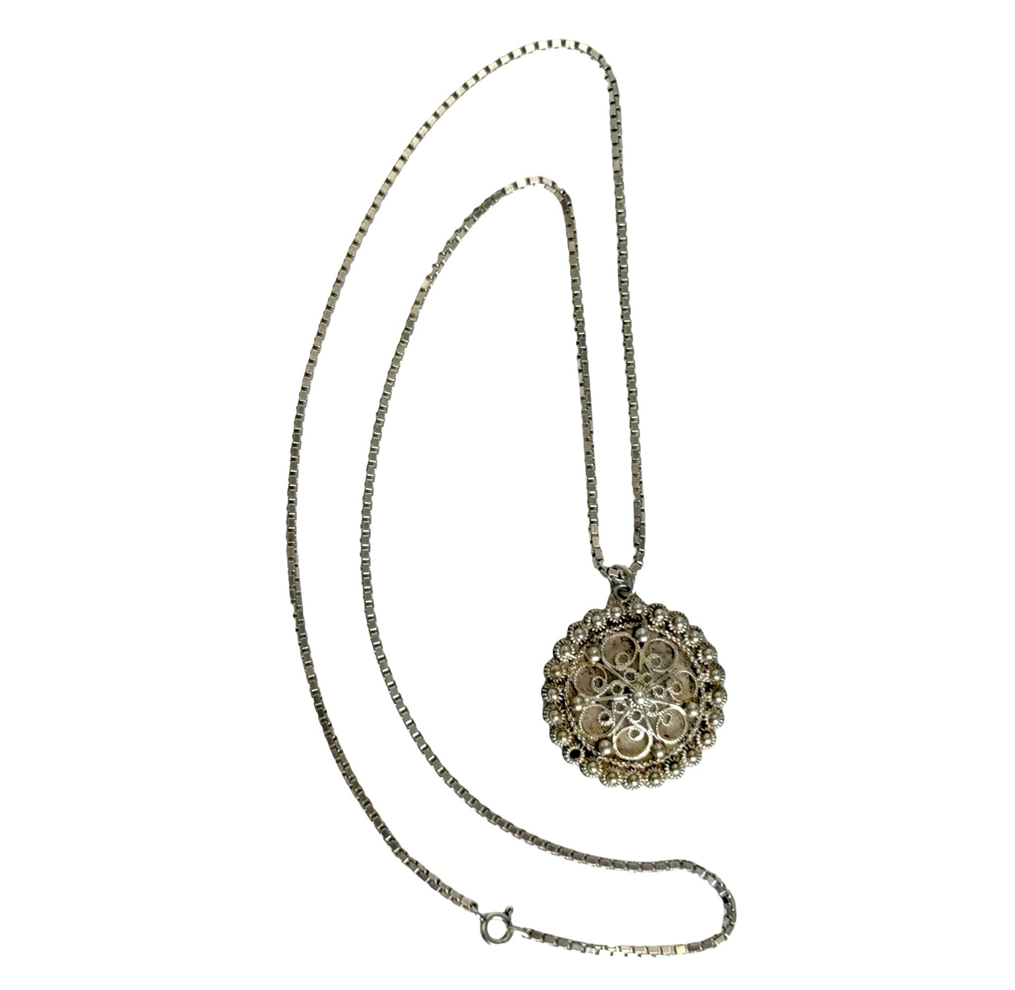 Vintage filigran Halsband silver 925/830