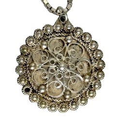 Vintage filigran Halsband silver 925/830