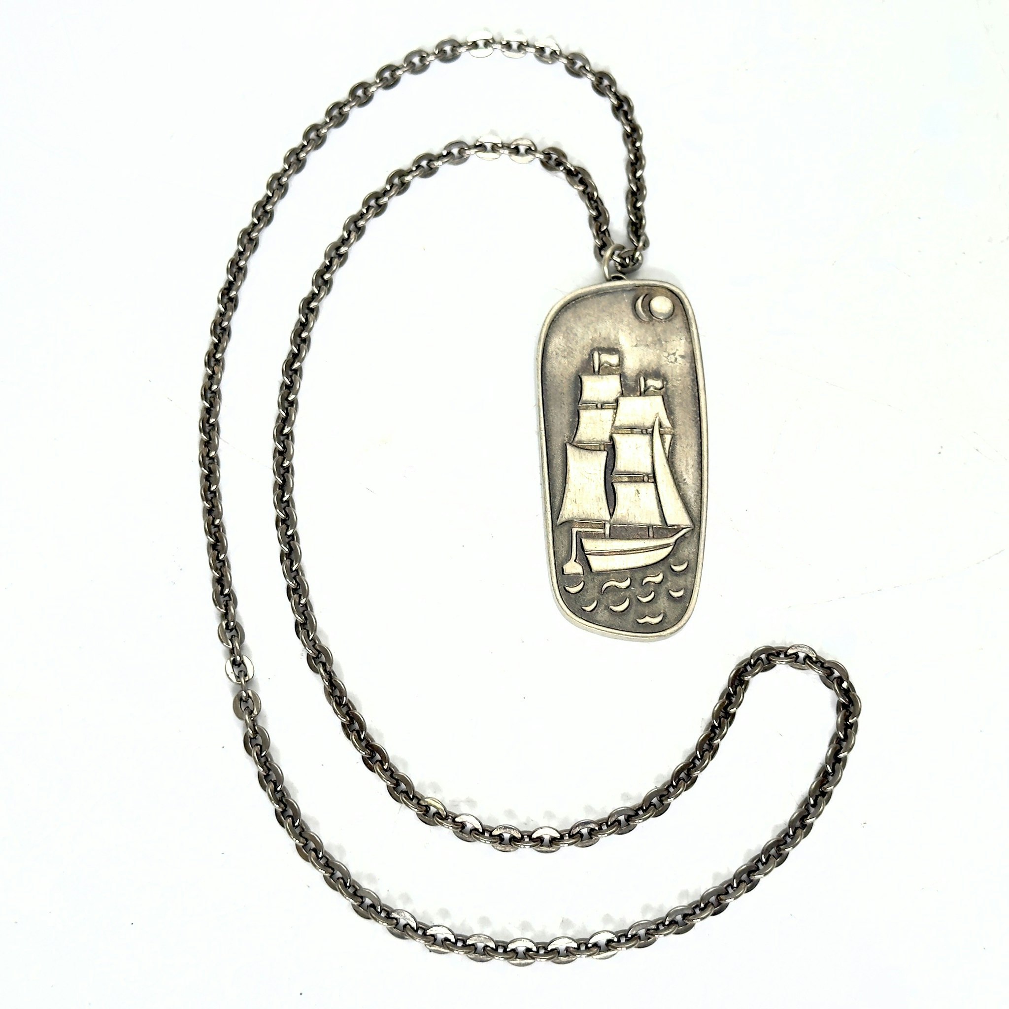Vintage, Jorgen Jensen, Halsband med hänge i tenn, Danmark