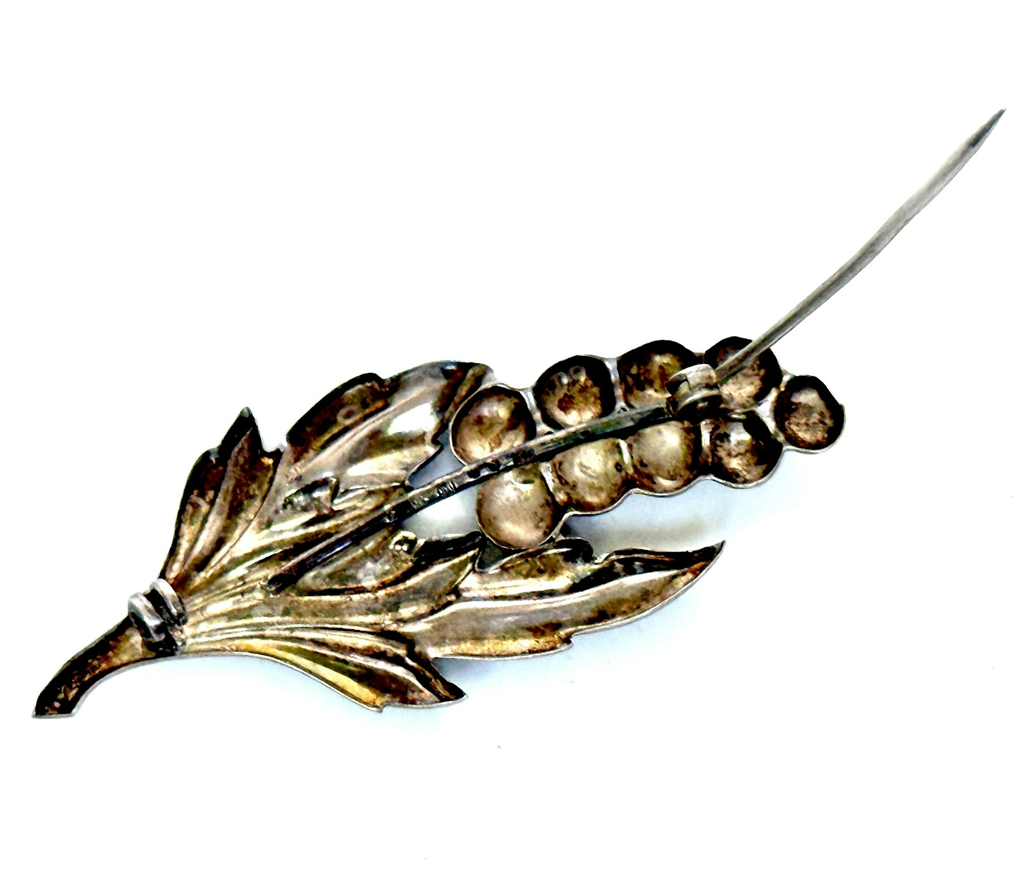 DG&Co Silver Brosch med järneksblad, 1951