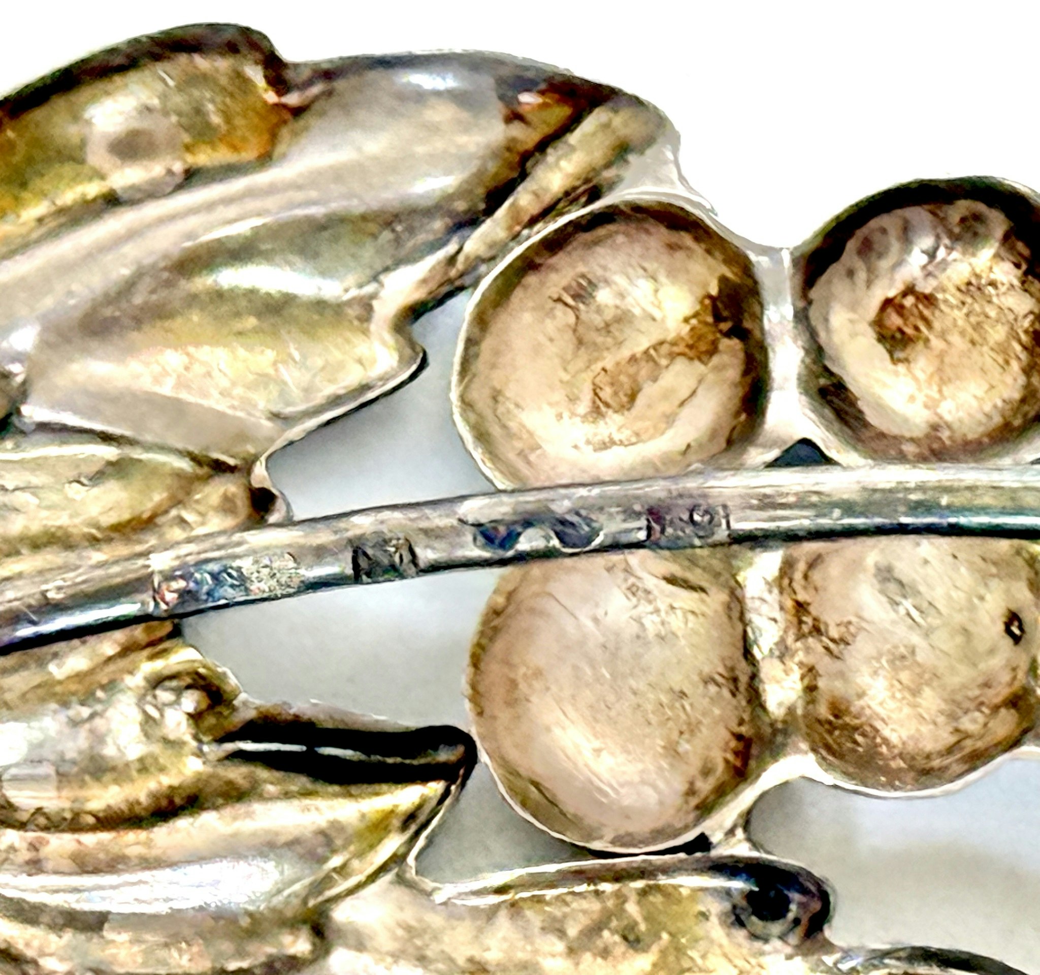 DG&Co Silver Brosch med järneksblad, 1951
