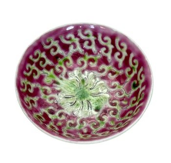 Bol antique en porcelaine chinoise, marque Qianlong