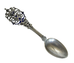 Cucchiaio commemorativo A. Michelsen del 24 maggio 1935 in argento sterling, Danimarca