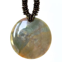 Vintage Halsband med Nefrit/Jade