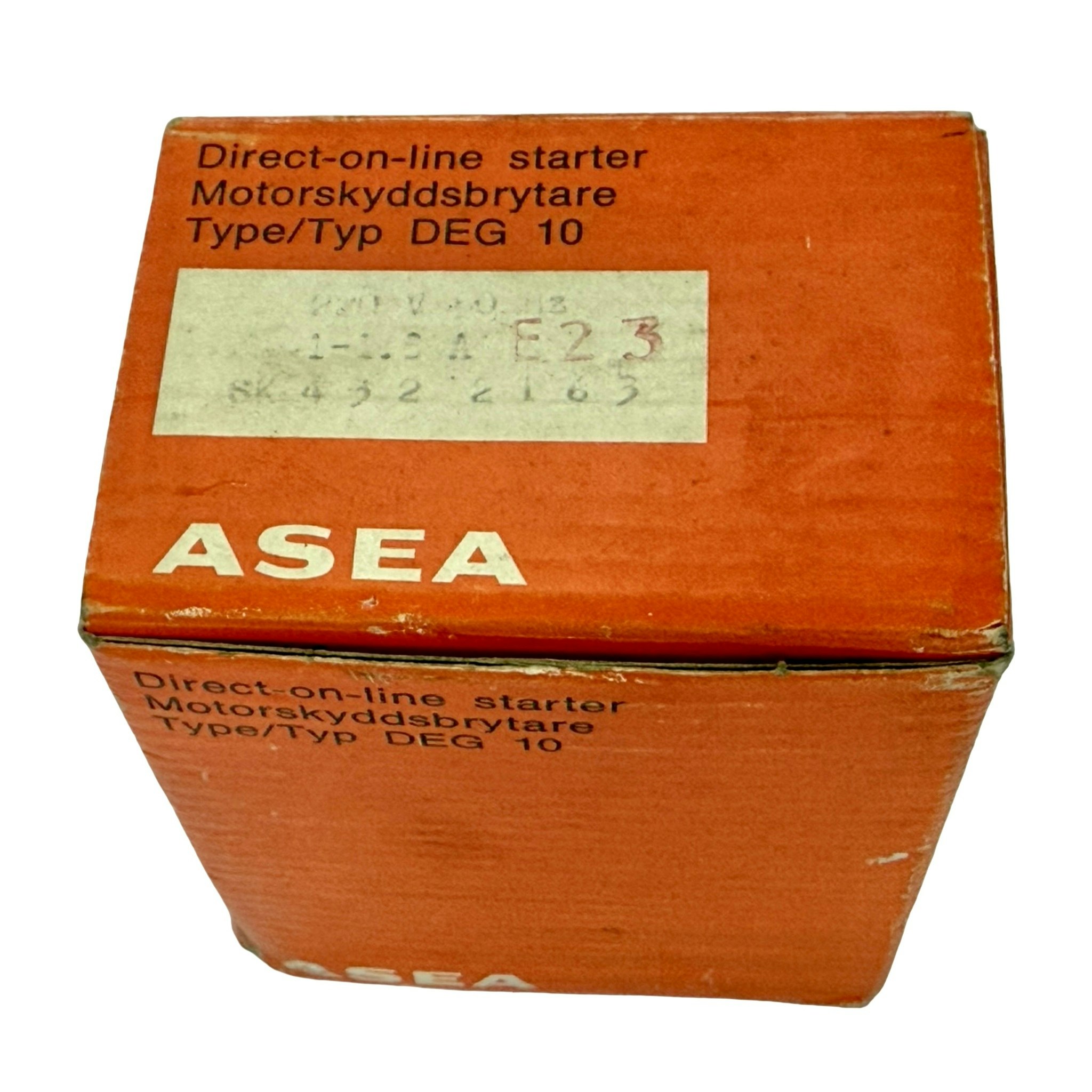 ASEA DEG 10 SK 4322163 Motorskydds brytare
