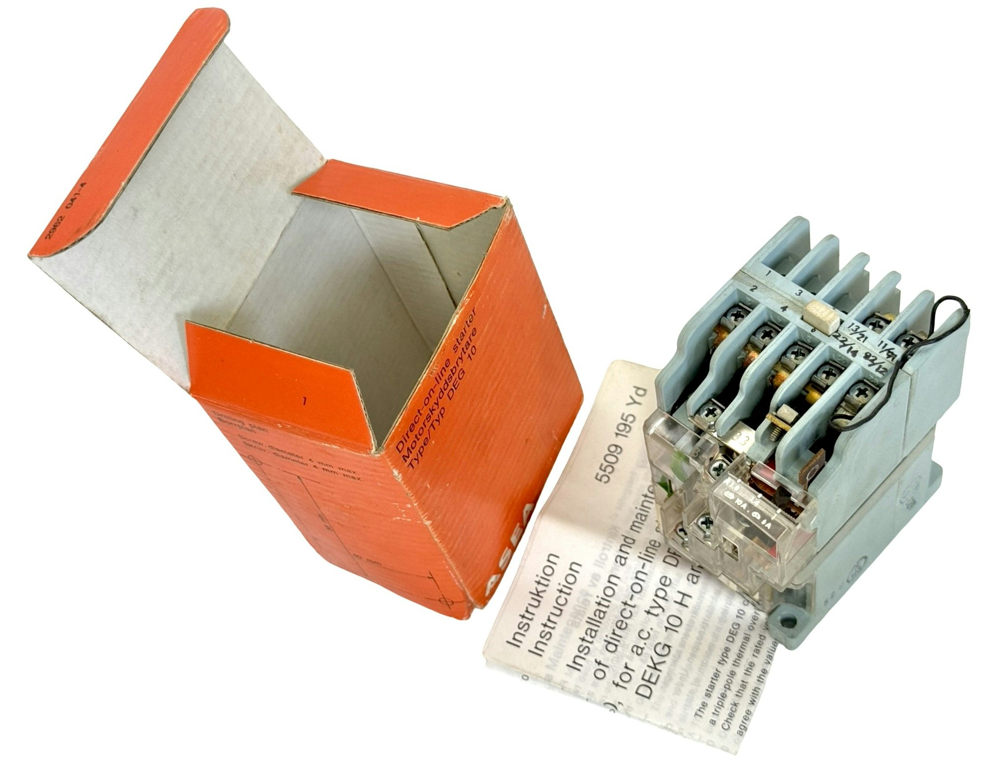 ASEA DEG 10 SK 4322163 Motorskydds brytare