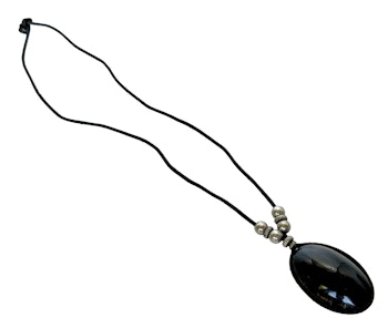 Vintage-obsidiaaniriipuskaulakoru