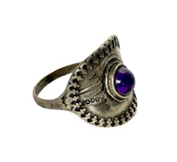 Vintage Ring, HSG 925 sterling silver med Ametist