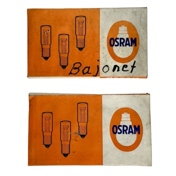 40 st, OSRAM Bajonett 220V 75233 HL VZA Glimmlampor-Glödlampor