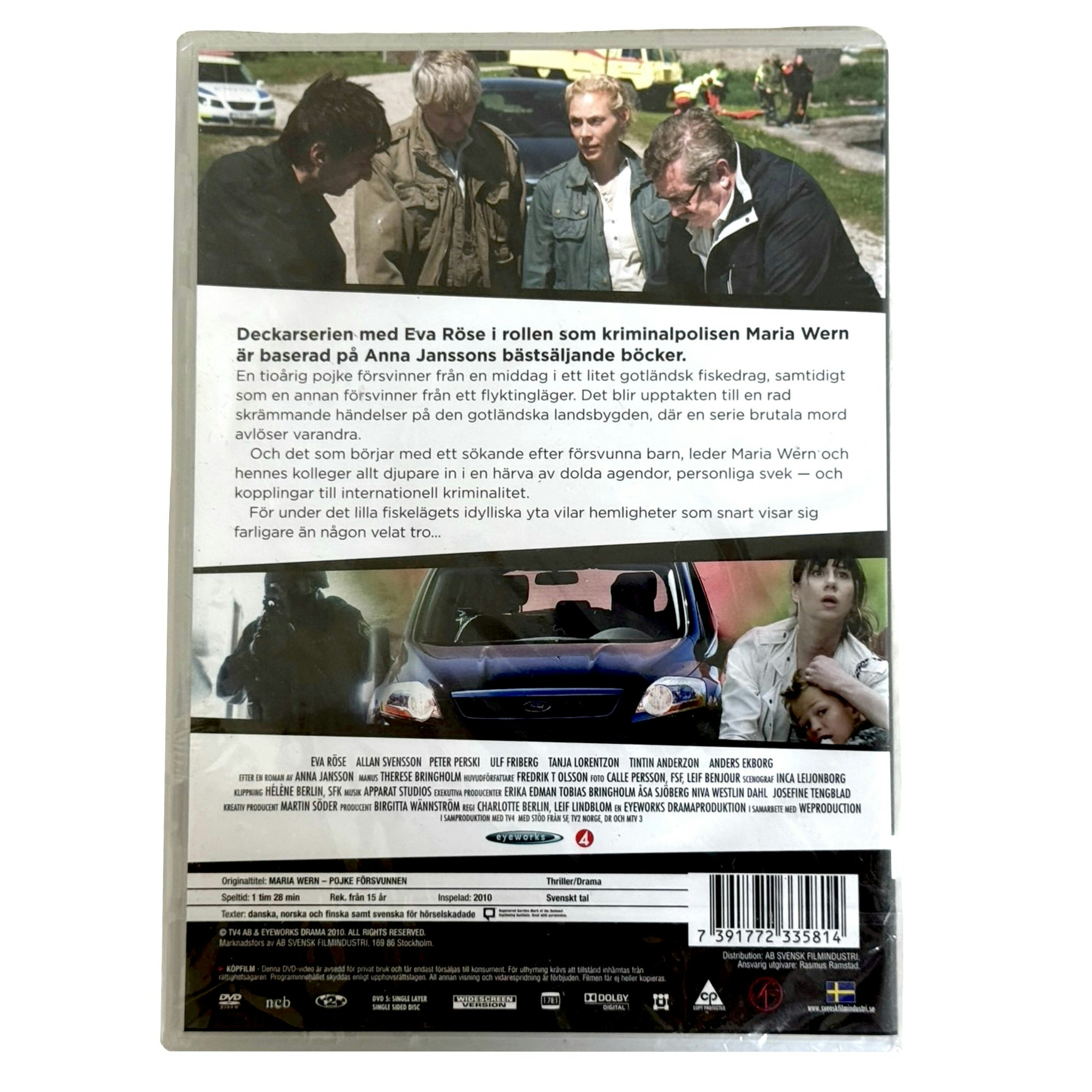 Maria Wern - Pojke försvunnen, DVD Inplastad Ny