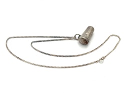 Antik silver 835 halsband med hänge