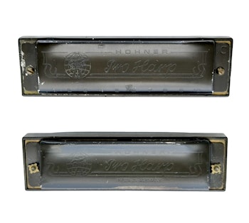 2 st, Vintage Munspel harmonika, Hohner Pro Harp A & C