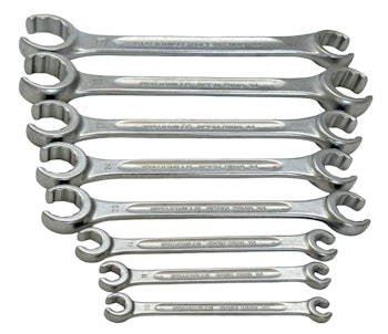 8 st, Stahlwille Alloy Steel 24 nyckelsats öppen ringnyckelsats, Tyskland