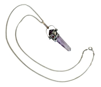 Vintage sterling silver 925 halsband med Ametist