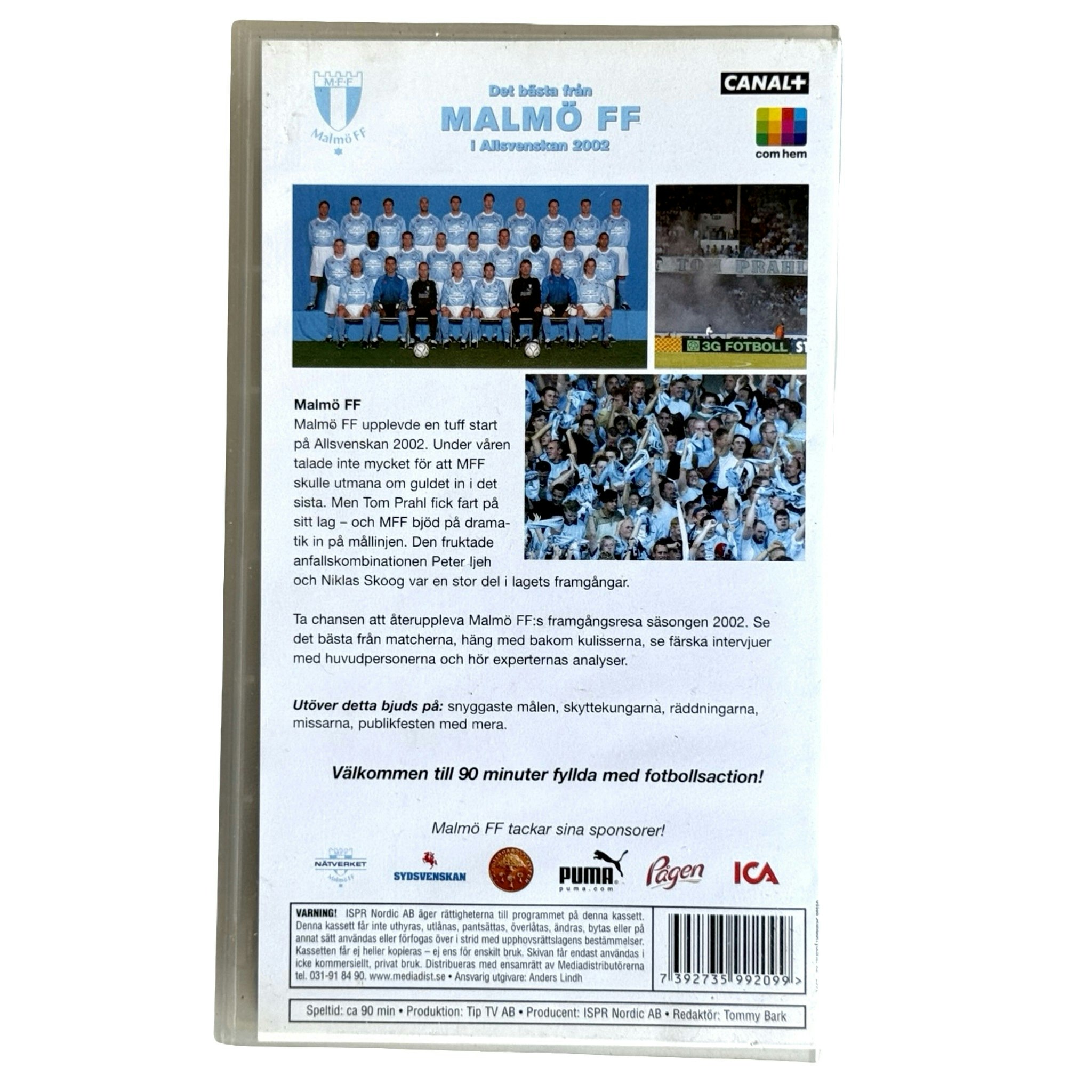 Det bästa från Malmö FF i allsvenskan 2002, Inplastad VHS video