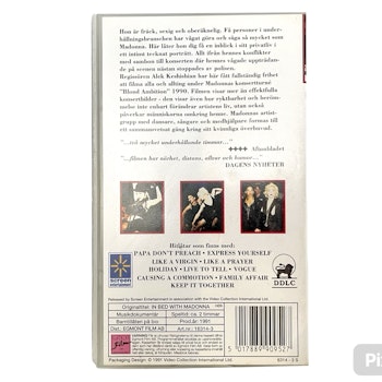 In Bed with Madonna, VHS video