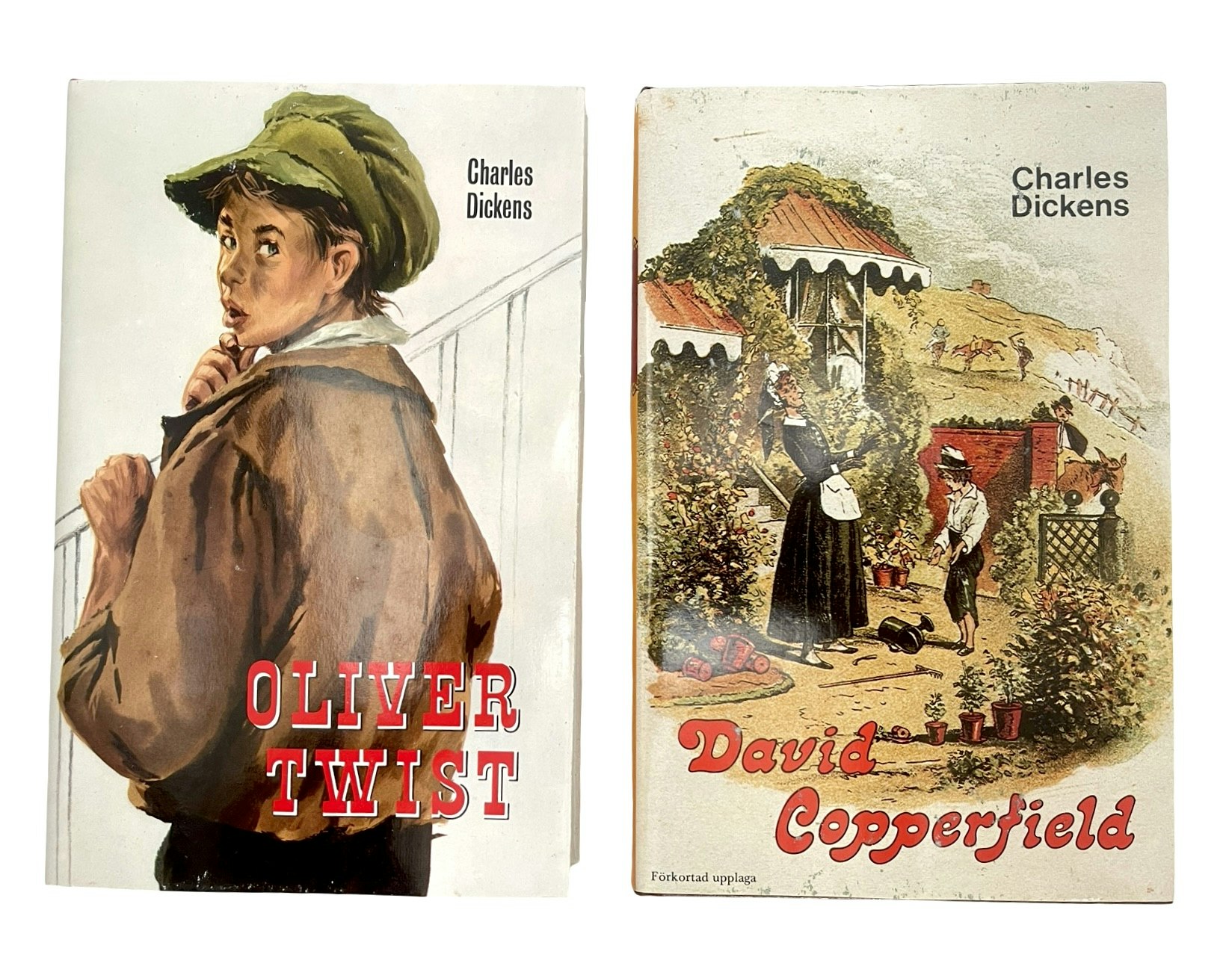 2 BÖCKER - Charles Dickens, Oliver Twist & David Copperfield