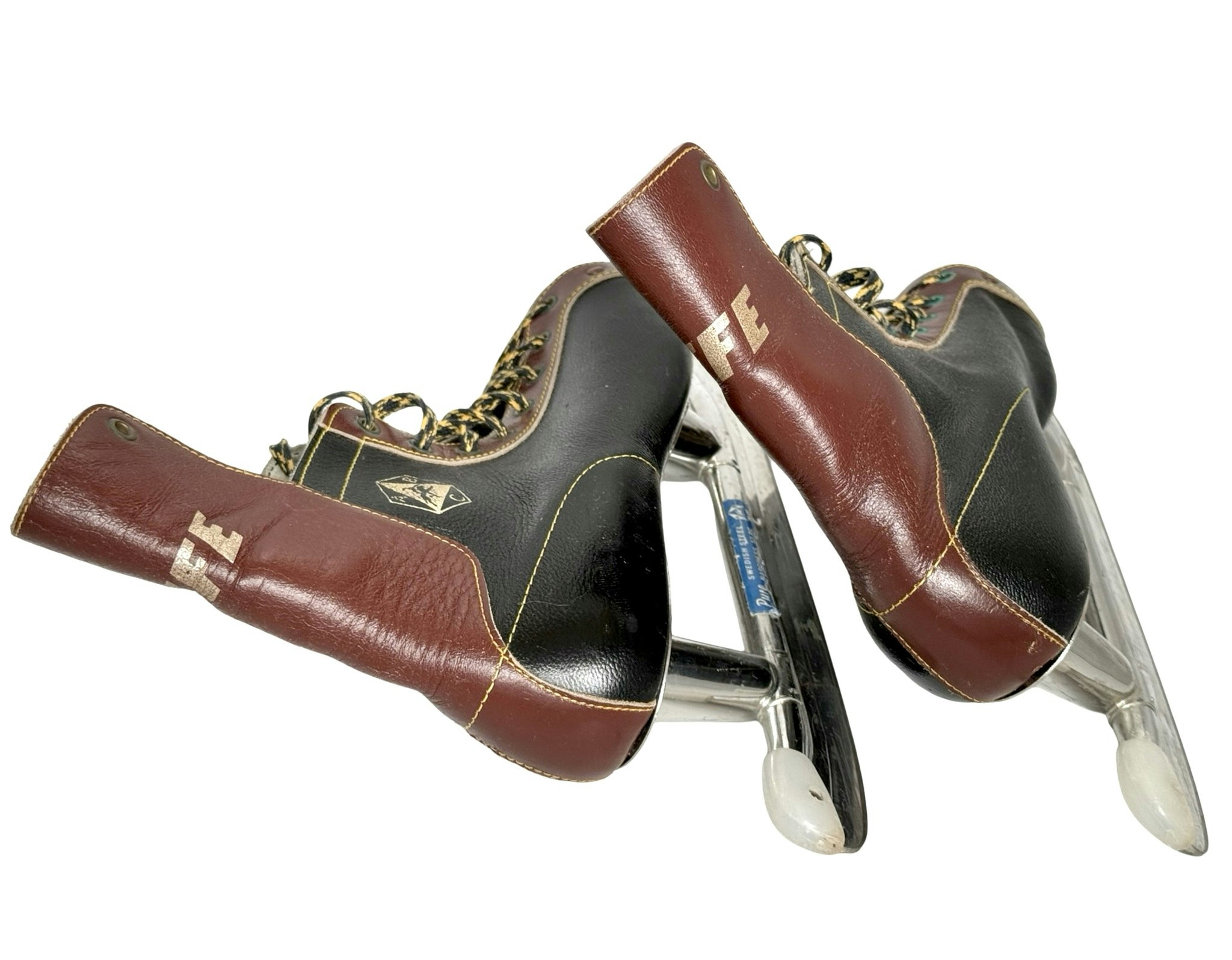 Vintage Skridskor uffe ABC-fabrikerna, Storlek ca 40-42