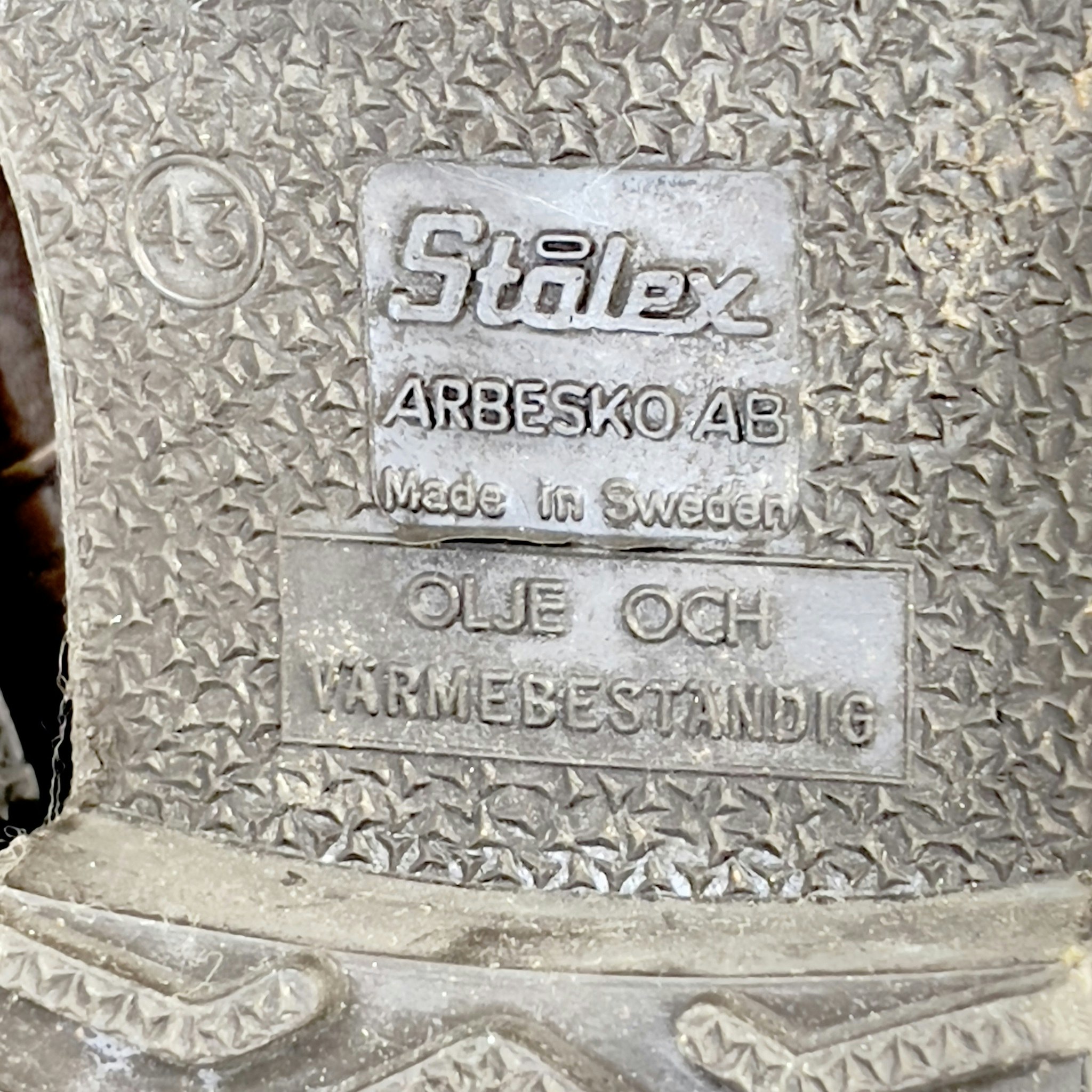 Vintage Stålex Arbetsskor Storlek 43
