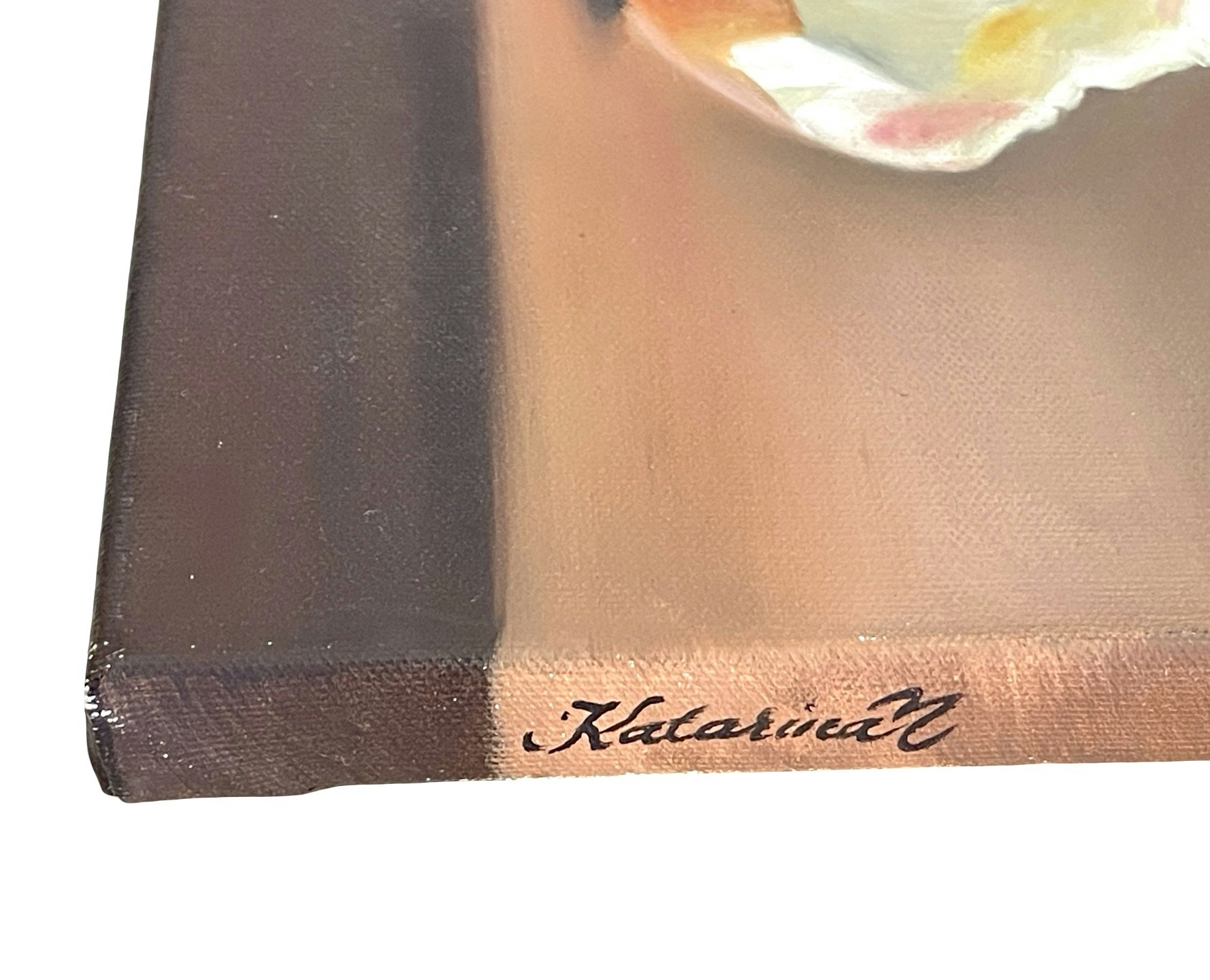 katarina - Oljemålning på duk, Signerad