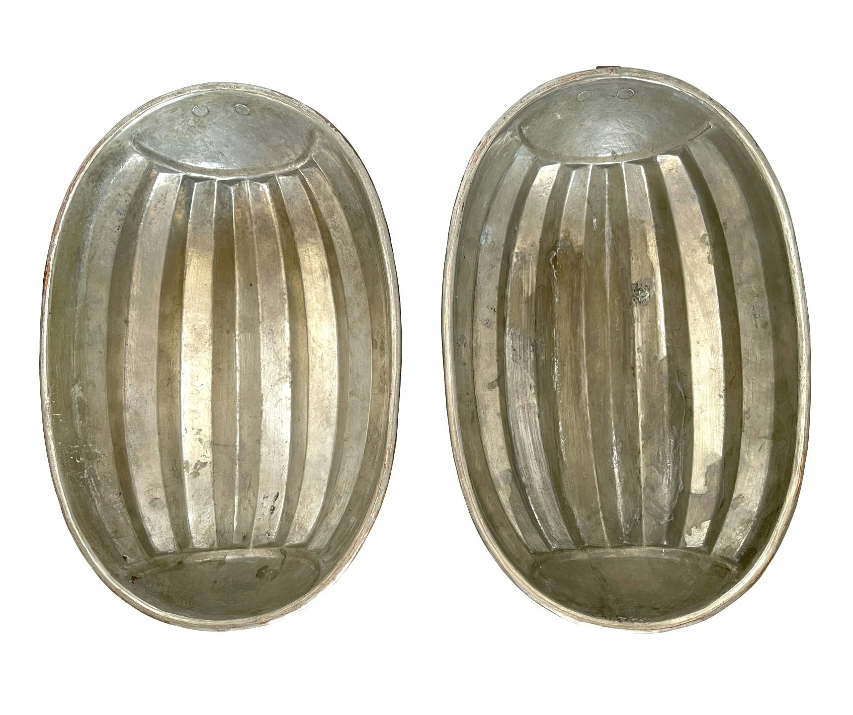 2 st, Antik Aladåbform, koppar 1800-talet