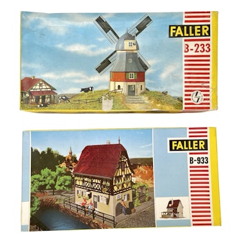 7 kpl, Faller HO -mittakaava, Talot ja koristeet B-933 mm