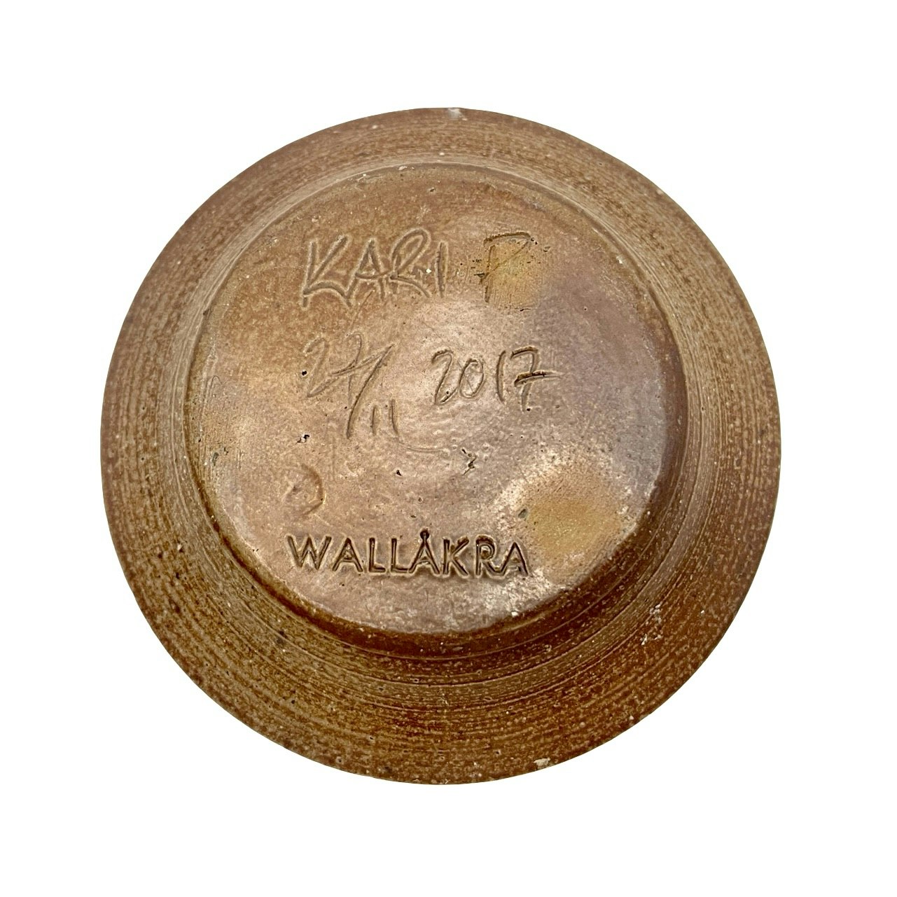 kari P - keramikskål Wallåkra, Signerad