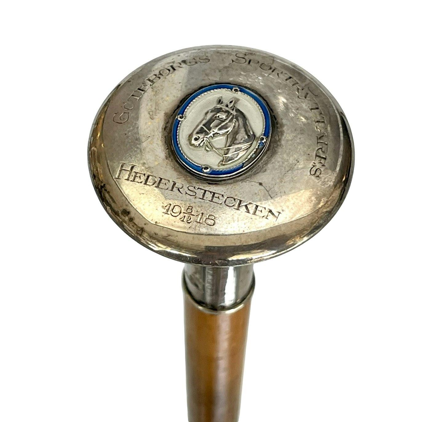 Ridspö med knopp i silver, Göteborgs Sportryttares Hederstecken 1918