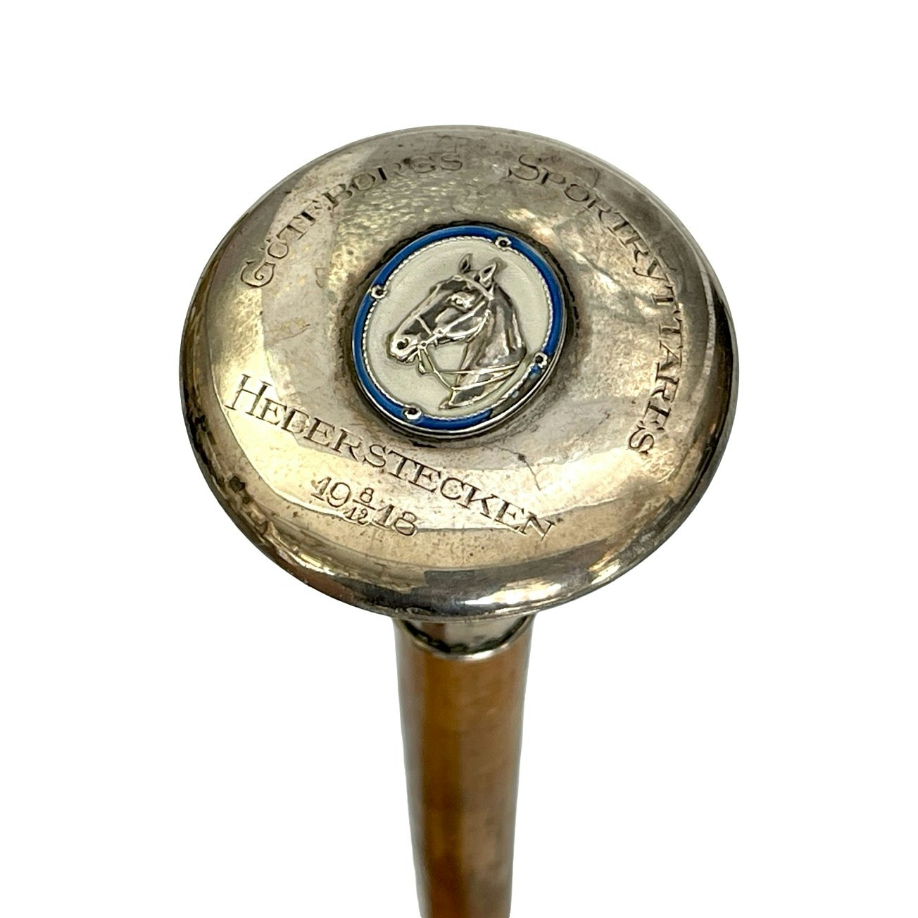 Ridspö med knopp i silver, Göteborgs Sportryttares Hederstecken 1918