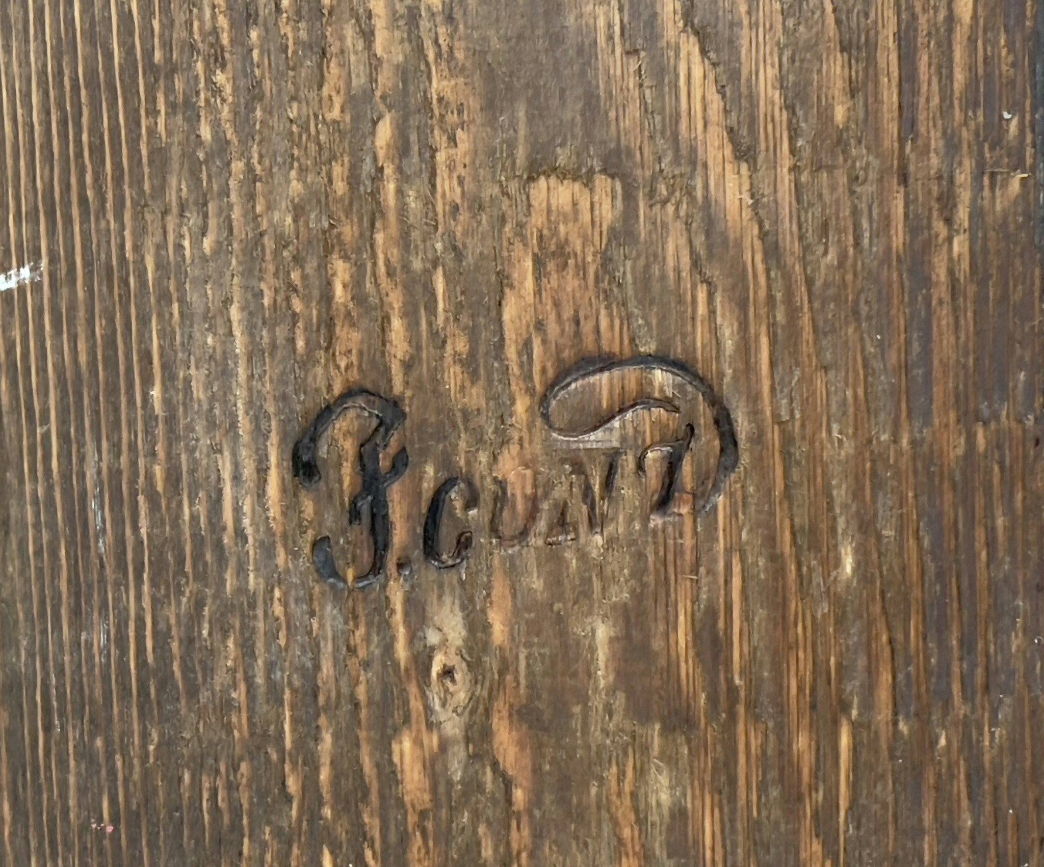 Vintage B. D'Arte F. Conz - Fyra årstiderna, Bemålade trätavlor