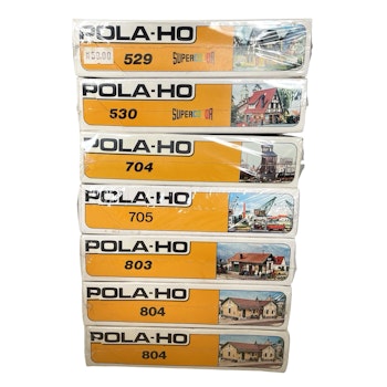 7 kpl, Pola HO -mittakaava, Talot ja koristeet, Pakattu, Käyttämätön