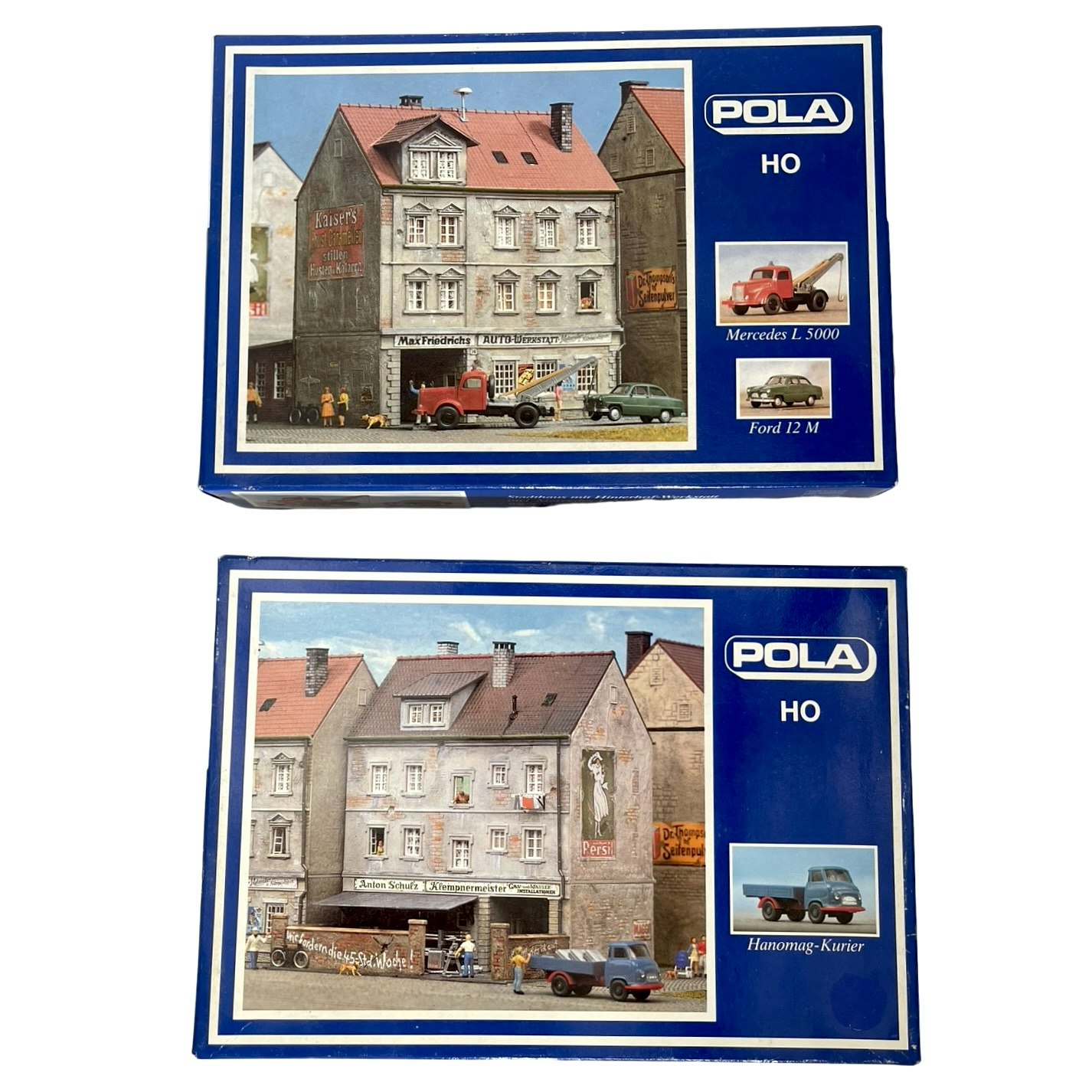 8 st, Pola HO skala, Hus & dekorationer