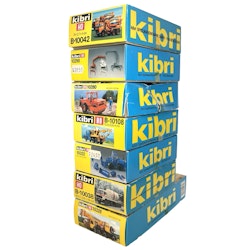 7 st, Kibri HO skala, Bilar & dekorationer