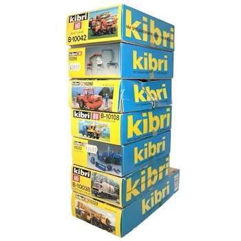 7 kpl, Kibri HO -mittakaava, Autot ja koristeet