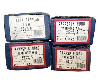 Gryts Pappspik rund VFZ ca 2800 st