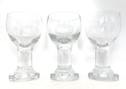 3 st, Kosta Boda – Ballad – Öl / Vinglas Design Bertil Vallien
