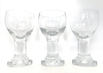 3 st, Kosta Boda – Ballad – Öl / Vinglas Design Bertil Vallien