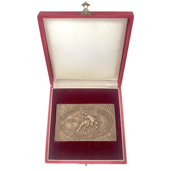 Budapest 1985, Plaque - FILA World Wrestling, Championship cup, Hungary