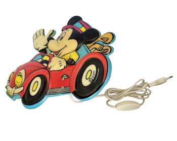 Vintage Musse Pigg med Golfklubbor, Disney lampa