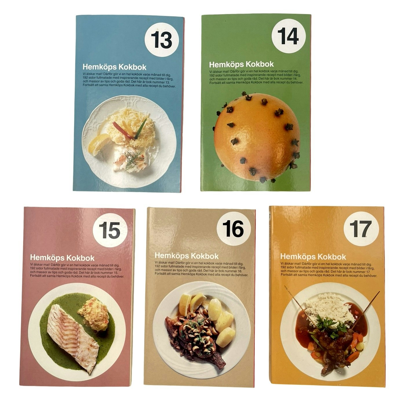 Hemköps kokböcker, Nr 1 - 17