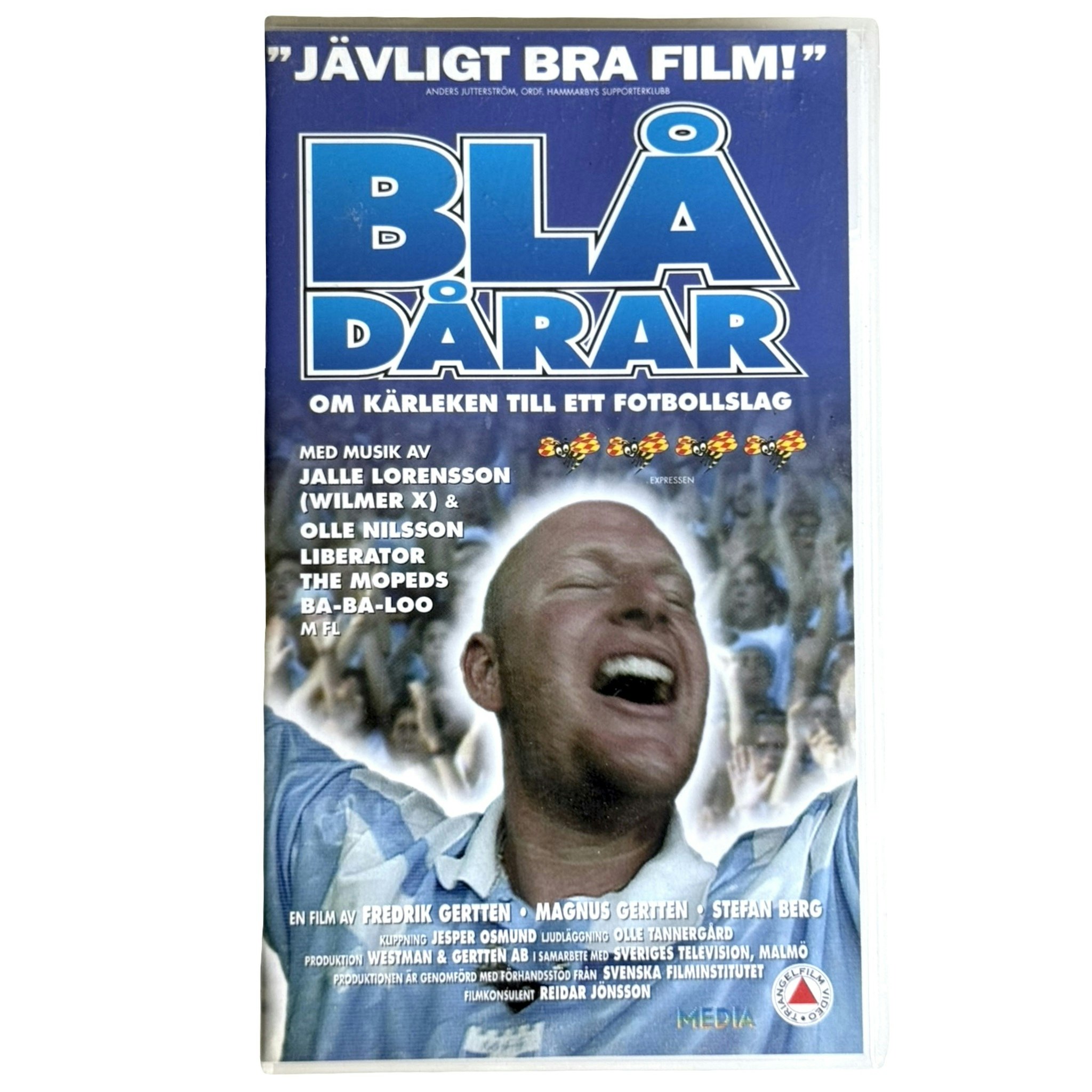 Blå Dårar - om kärleken till ett fotbollslag, Inplastad VHS video