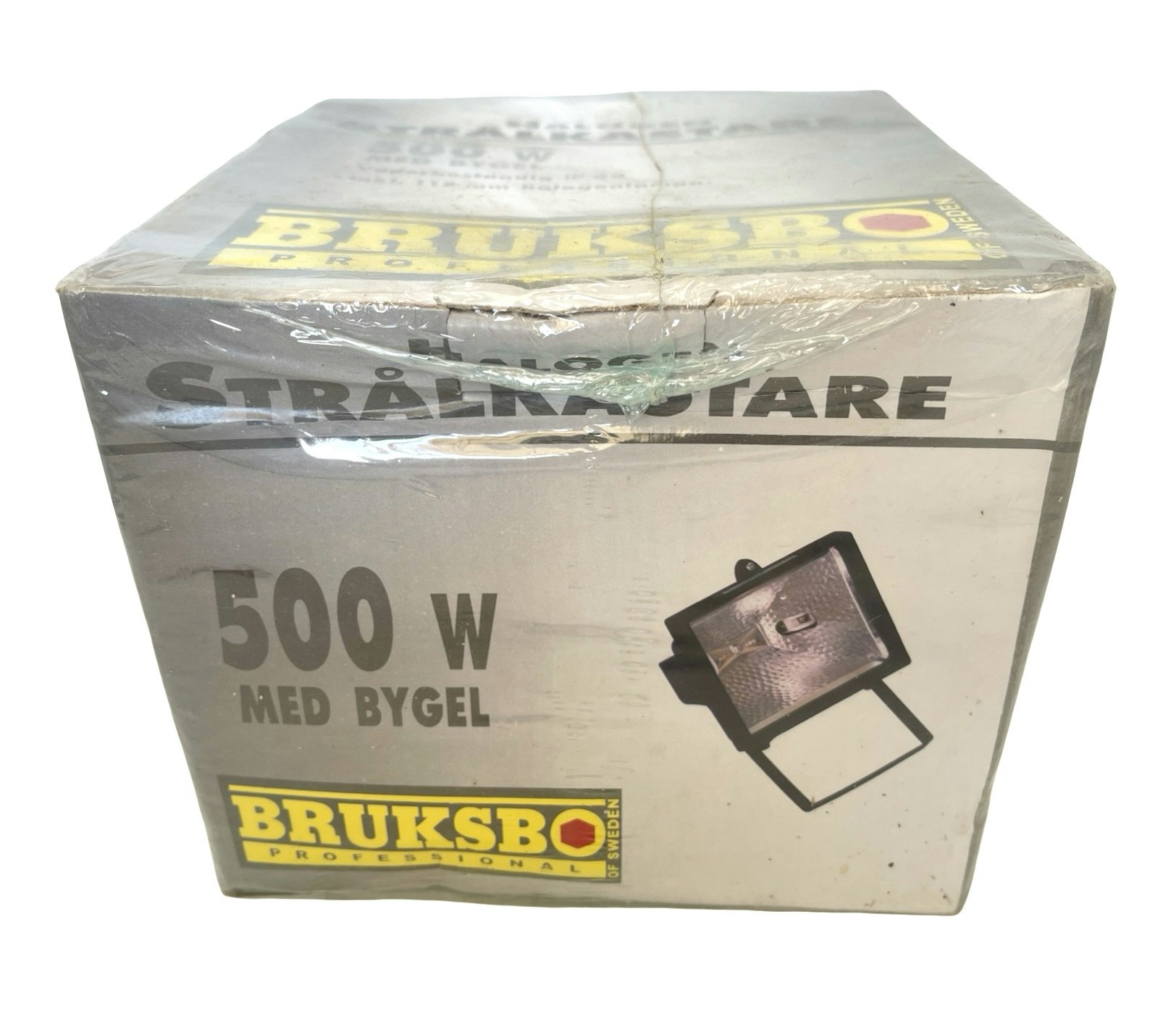 Bruksbo Halogen STRÅLKASTARE 500W med bygel