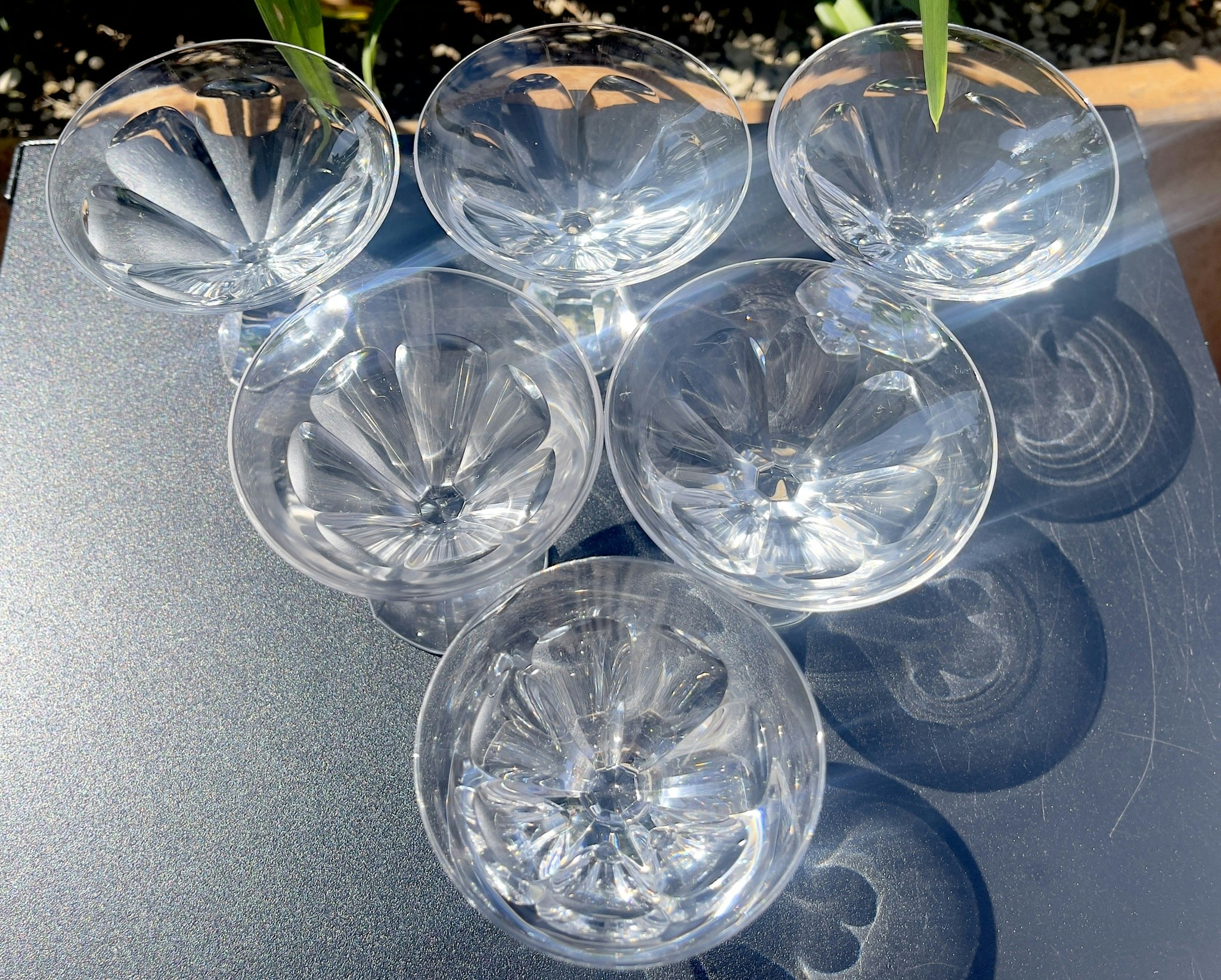 6 st, Likörglas, Art Deco, Boda